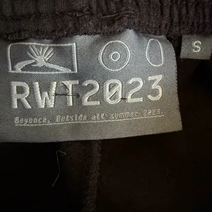 Beyonce Renaissance Tour 2023 Thique‎ Spell Out Cotton Fleece Black Shorts S thumbnail 5