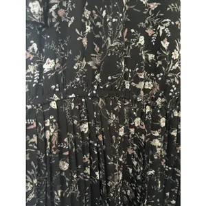 Baltic born Belfast Pleated Maxi Dress 3x Black Floral Cottagecore thumbnail 5