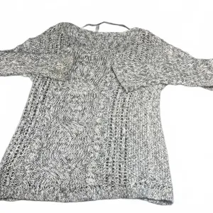 Free People Womans Small $95 Cable Knit Sweater Gray pegasus west end Pullover thumbnail 4