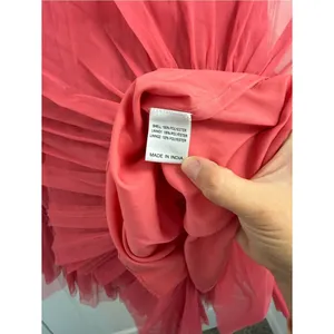 Ivy City Co Serine Dress Women’s Size Small Pink Ruffle Tiered Bows Sweetheart thumbnail 5