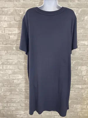 Old Navy Navy Short-Sleeve Tee Dress thumbnail 2