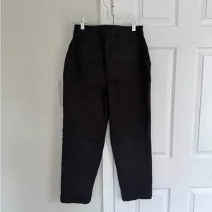 Boden Chino Pants Black High Rise Straight Leg Size 6 Pockets Workwear Office thumbnail 6