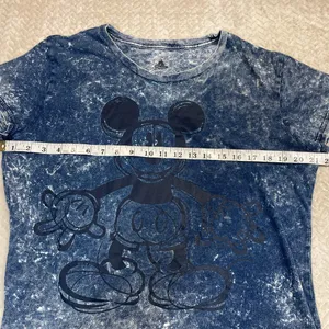Disney Acid Wash Mickey Mouse Short Sleeve T-shirt‎ Women Size XL thumbnail 3