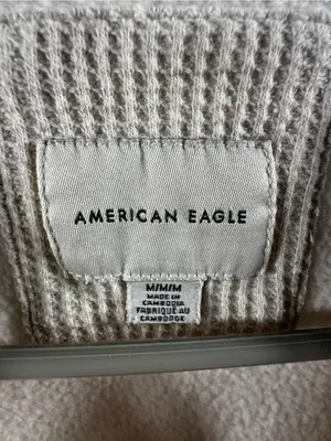 B88. American Eagle Outfitters Oatmeal Mountain. Cabin Oversized Crewneck thumbnail 4