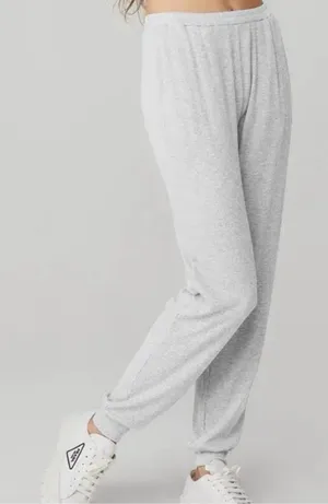 Alo Yoga Whisper Joggers in Gray thumbnail 1