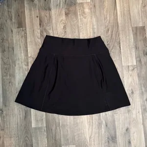 Abercrombie & Fitch YPB sculptLUX Athletic Skirt Skort with Slit Black Large thumbnail 2