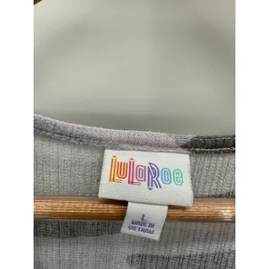 Lularoe Women Pink Purple Grey Camo V-Neck Front Zip Tank Top Large‎ BD28 thumbnail 4