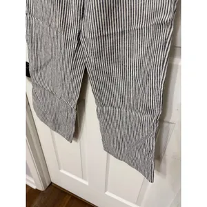 Reformation Blue White Striped Linen Wide Leg Pants Size‎ 6 thumbnail 4