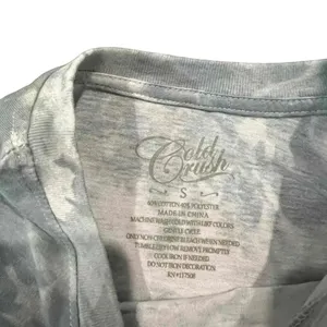 Cold Crush Short Sleeve Floral Tie-Dye Pattern‎ Crew Neck T-Shirt Size Small thumbnail 3