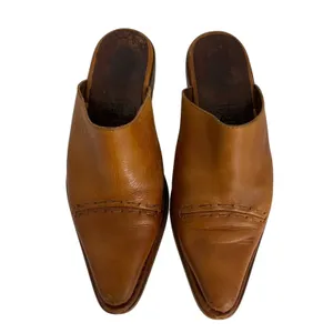 PIKOLINOS Slip On Slide Sandals Clogs Women's Size 37 Leather Cognac‎ thumbnail 5