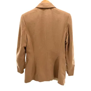 Banana Republic 100% Camel Hair Blazer Made in Italy Tan Double Breasted Size 8 thumbnail 7