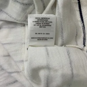 Anthropologie Postmark Striped Ruffle Sleeve Top Womens Medium thumbnail 7