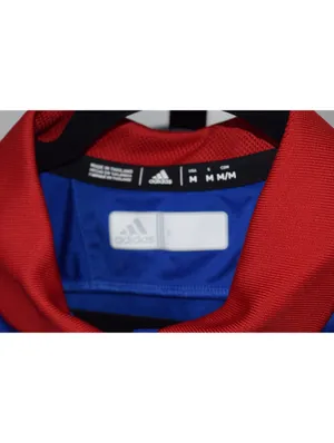 Adidas Kansas Jayhawks Polo Womens Medium Blue Red Contrast Collar Team Logo thumbnail 3