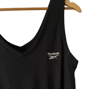 Reebok Identity Romper‎ Women's Size M Black Sleeveless Training Jumpsuit Sporty thumbnail 3