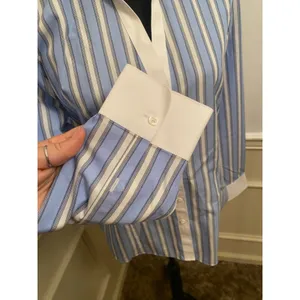Brooks Brothers 1818 Women’s Fitted Non-Iron Striped Dress Shirt Banker Collar thumbnail 2
