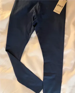 Pact Women’s Dark Blue High-Waist Leggings organic cotton thumbnail 2