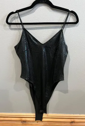 SheIn Black Snake Skin Body suit thumbnail 1