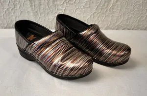Dansko Women's Clogs Size 39 8.5 Professional Shoes Multicolor Leather Comfort thumbnail 1