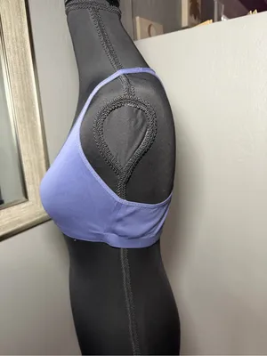 Offline x Aerie Real Me Lightweight Seamless Periwinkle Yes Sports Bra Large thumbnail 4