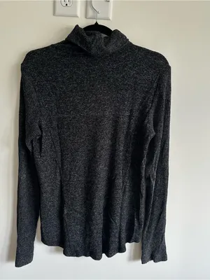 Anthropologie Saturday Sunday Charcoal Turtleneck Sweater thumbnail 4