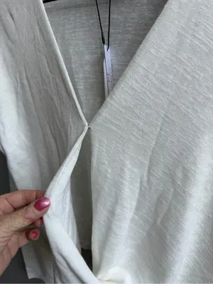 Sanctuary NWT Thinking of You Knit Top Women's White Twist Front Long-Sleeve M thumbnail 8