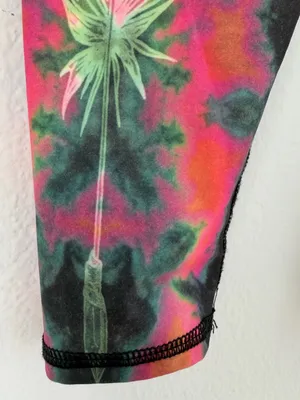 Teeki Tie Dye Feather Dreamcatcher Yoga Leggings Pants Small thumbnail 8