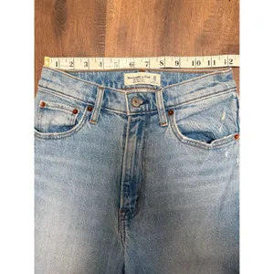 Abercrombie & Fitch Curve Love The Kick Flare Ultra High Rise Jeans Blue 25 0S thumbnail 4