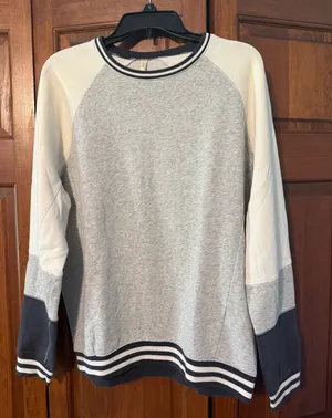 Color block crewneck Gray Size M thumbnail 1