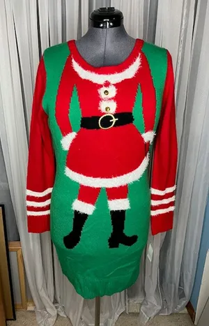 Love Always Cheers Christmas sweater NWT thumbnail 1