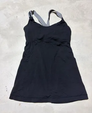Lululemon Black Tank with built in bra thumbnail 1