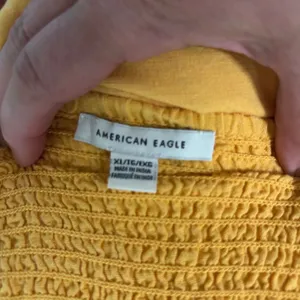 American Eagle Yellow Cotton Linen Smocked Back Mini‎ Dress XL 03873-1206-05U9A thumbnail 6