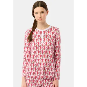 Roller Rabbit Monkey Pajama Top Pink Womens Medium New thumbnail 10