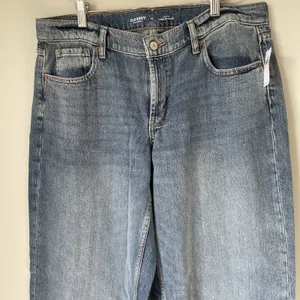 Old Navy Low Rise Baggy Wide Leg Denim Jeans Pants Cotton Blend Blue Size 12 thumbnail 3