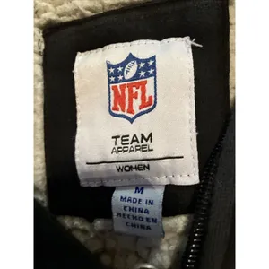 PITTSBURGH STEELERS Hoodie Zip up‎ Jacket Women's medium Sherpa Lining thumbnail 3