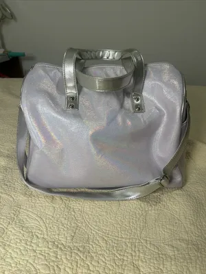 Iridescent Purple Cat Duffle Bag with Crown - Under One Sky thumbnail 2