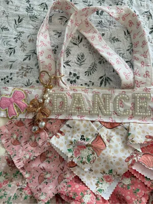 Handmade Bag With Handkerchief “Dance” Lover Tote Canvas Bag thumbnail 8