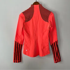 Lululemon Forme Jacket Light Flare‎ Classic Stripe Light Flare Inkwell Size 4 thumbnail 5