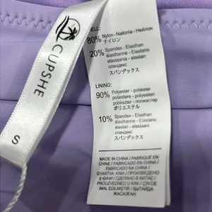 NEW CUPSHE Lace-Up Top & High-Waist Bottoms 2-Pc Bikini, Lavender, Size Small thumbnail 9