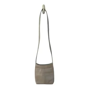 Jones New York Vintage Leather Shoulder Bag‎ Slim Purse Bone​​​ thumbnail 10