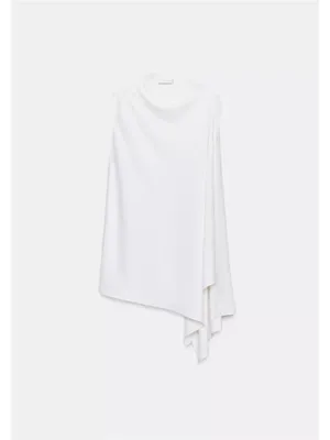 Zara Zw collection asymmetrical cape top thumbnail 3