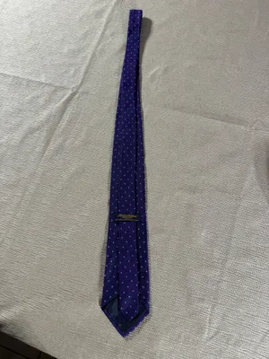 Brooks Brothers Makers Silk Tie Purple Blue Dot Extra Long 61” Made USA thumbnail 12