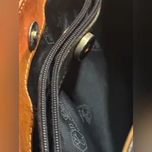 Valentina Black and Brown Shoulder Bag with Leather Handles thumbnail 14