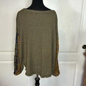 We The Free Olive Green Waffle Knit Long Sleeve thumbnail 2