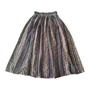 Vintage 90s Pacific Silk Studio Maxi Skirt Medium 100% Silk Boho‎ Flowy Eclectic thumbnail 2
