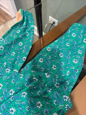 J. Crew Green Paisley size medium thumbnail 6
