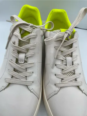 Coach lowline low top leather women’s sneakers G5040 light beige/neon green thumbnail 10
