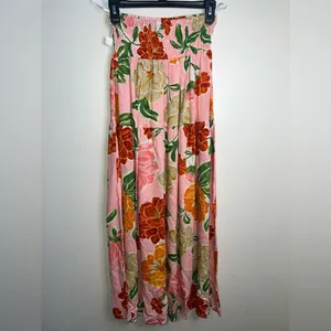 Paper Heart Floral Maxi skirt and top‎ linen blend set small thumbnail 4