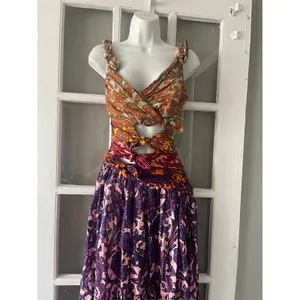 Zimmermann Aliane Cut Out Midi Dress Mixed Paisley Print Cotton Summer Dress thumbnail 9