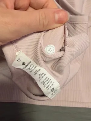 lululemon athletica Ribbed Racerback Tank - Light Pink thumbnail 3