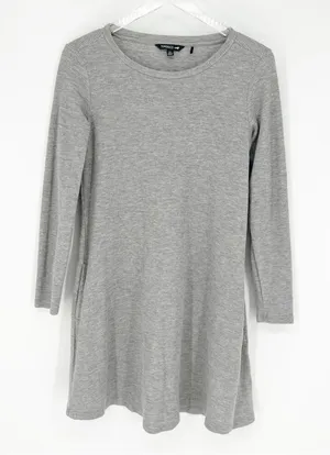 Toad&Co. Long Sleeve Waffle Dress Women's Size XS Gray Outdoor‎ Lifestyle thumbnail 1
